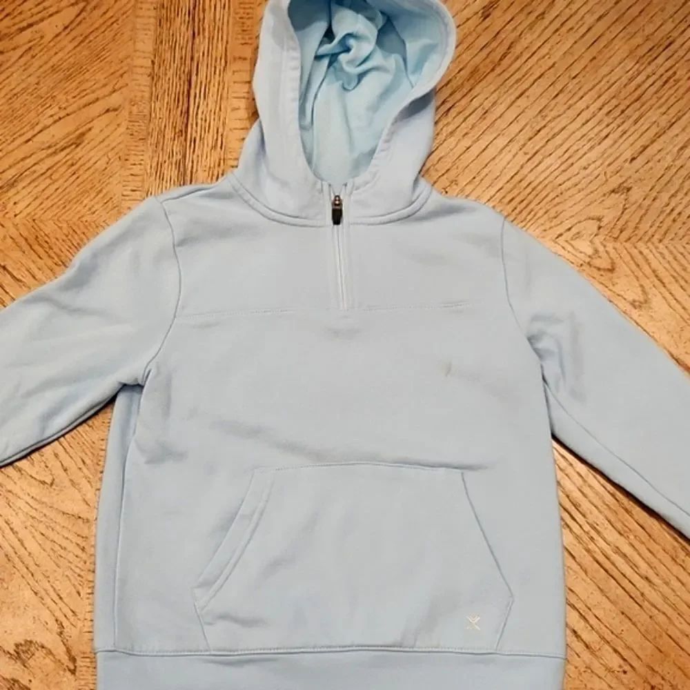Light blue hooded sweater boys size S or 8